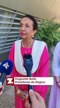 Huguette Bello reçoit la ministre Aurore Bergé