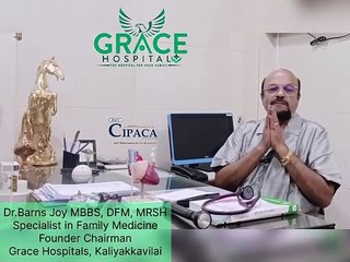 World Health day message by Dr Barns Joy, Grace hospital, Kaliyakkavilai
