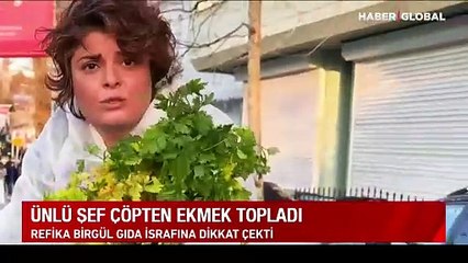 Ünlü şef çöpten ekmek toplarken görüntülendi