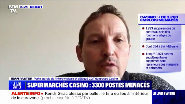 Jean Pastor (délégué CGT du groupe Casino) sur les postes menacés au sein du groupe Casino: C'est une hécatombe sociale qui est en train de s'organiser