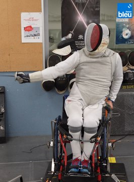 Jeux de toulousains - Escrime Fauteuil: Maxime valet