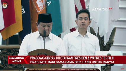 Presiden Terpilih, Prabowo Subianto: Mari Sama-Sama Berjuang untuk Rakyat