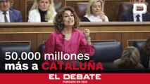 Montero reconoce que Sánchez ha dado 50.000 millones de euros más a Cataluña que Rajoy