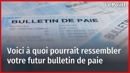 Voici à quoi pourrait ressembler votre futur bulletin de paie