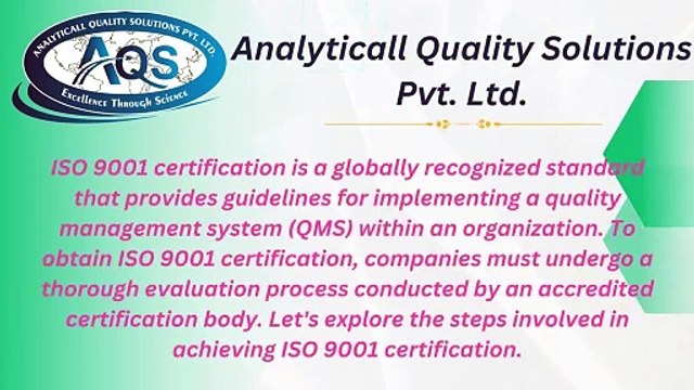 Enhancing Operational Excellence: Analyticall Quality Solutions Pvt. Ltd. in ISO-9001