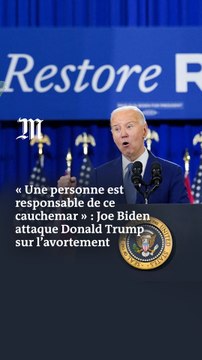 Etats-Unis : Joe Biden attaque Donald Trump sur l’avortement