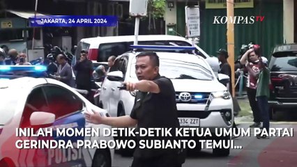 Momen Detik-Detik Prabowo Sambangi Cak Imin di DPP PKB Pasca Penetapan KPU