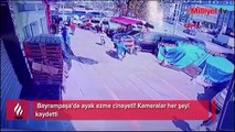 Bayrampaşa'da ayak ezme cinayeti! Kameralar her şeyi kaydetti