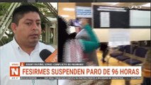 fesirmes suspende paro de 96 horas