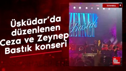 İBB tarafından Üsküdar sahilinde düzenlenen Ceza ve Zeynep Bastık konseri