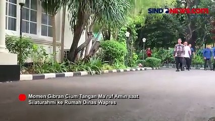 Resmi jadi Wapres Terpilih, Gibran Cium Tangan Ma'ruf Amin