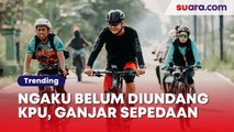 Pilih Sepedaan Jelang Penetapan Pemenang Pilpres 2024, Ganjar Mengaku Belum Ada Undangan dari KPU