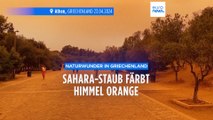Athen auf dem Mars? Sahara-Staub färbt Himmel orange