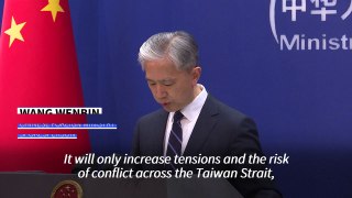 US military support for Taiwan increases 'risk of conflict' says China