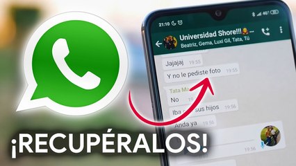 Aplicación para RECUPERAR MENSAJES de WhatsApp BORRADOS!!
