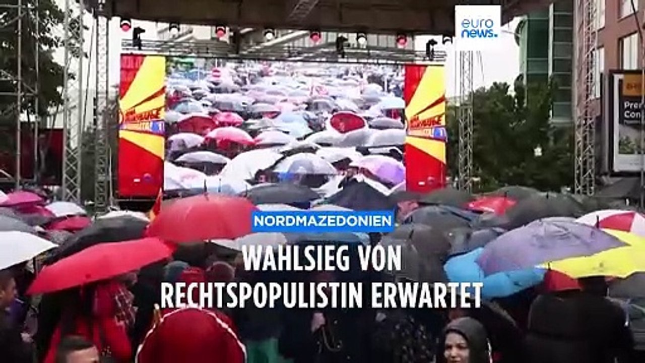 'Wieder stolz sein': Gewinnt Rechtspopulistin Präsidentschaftswahl in Nordmazedonien?