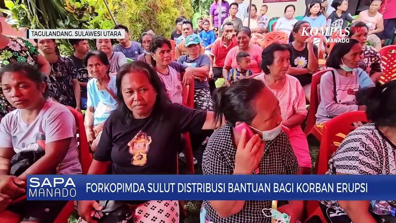 Forkopimda Sulut Distribusi Bantuan Bagi Korban Erupsi