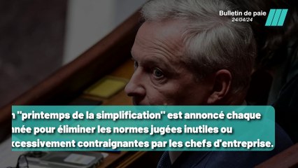 Bruno Le Maire allège les tâches administratives