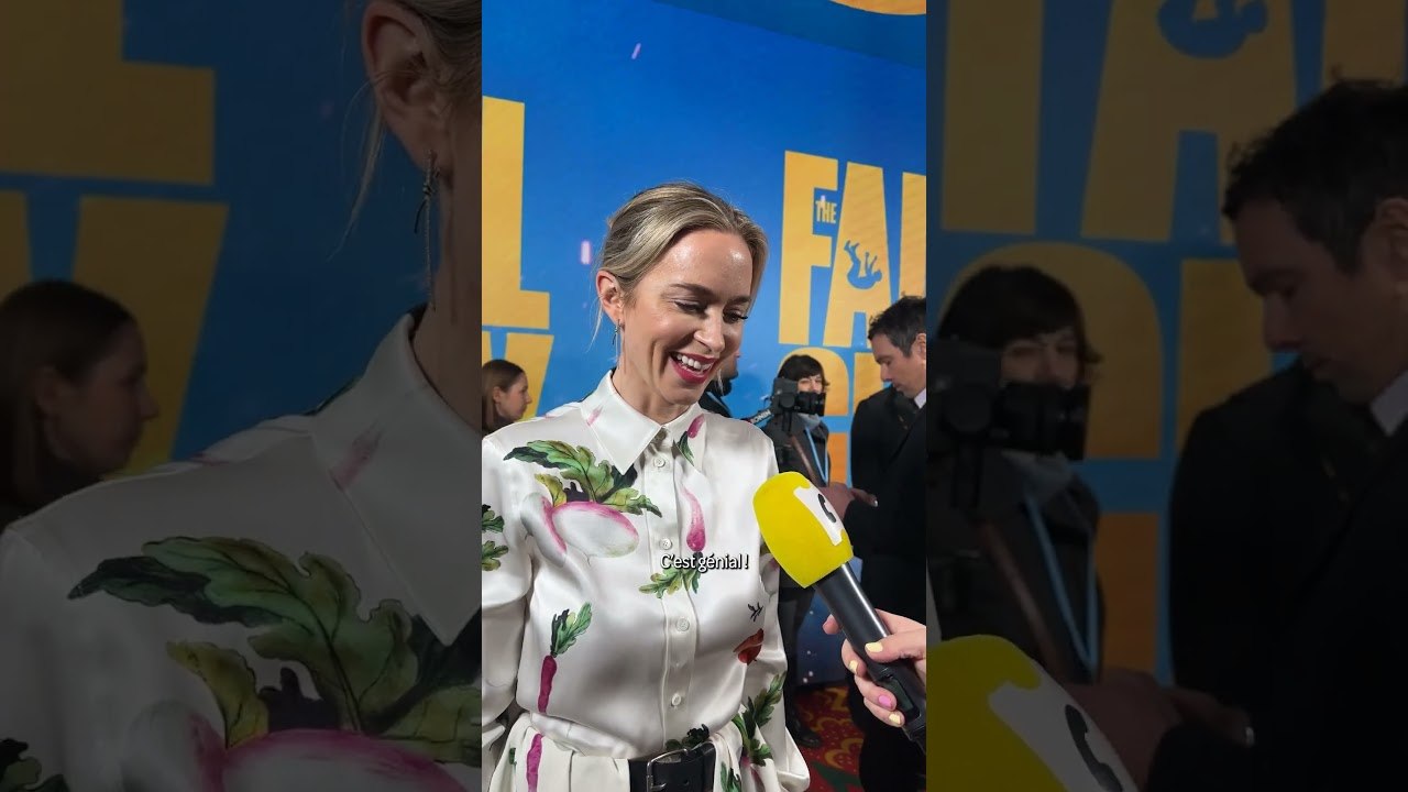 On a porté un t-shirt Barbenheimer pour interviewer Ryan Gosling et Emily Blunt #TheFallGuy #AVP