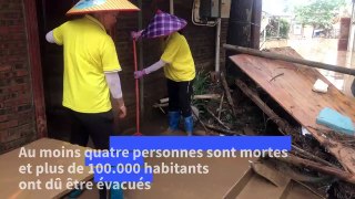 Inondations en Chine: les habitants dans un contre-la-montre avant de nouvelles pluies