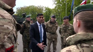 PM Rishi Sunak meets troops stationed in Germany