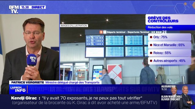 Grève des contrôleurs aériens: Le pire a été évité , estime Patrice Vergriete, ministre délégué chargé des Transports