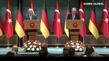 Almanya Cumhurbaşkanı Ankara'da: Cumhurbaşkanı Erdoğan canlı yayında açıklama yapıyor