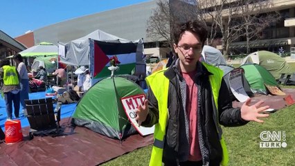 ABD'de binlerce öğrenci "Gazze için" bir arada!