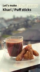 Khari / Puff sticks |  Super easy and quick Teatime snack #quicksnacksrecipe #khari #viralsnack