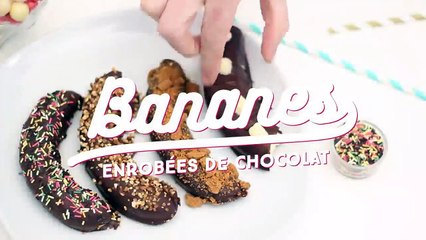 Bananes enrobées de chocolat