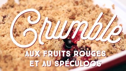 Crumble aux fruits rouges et aux spéculoos