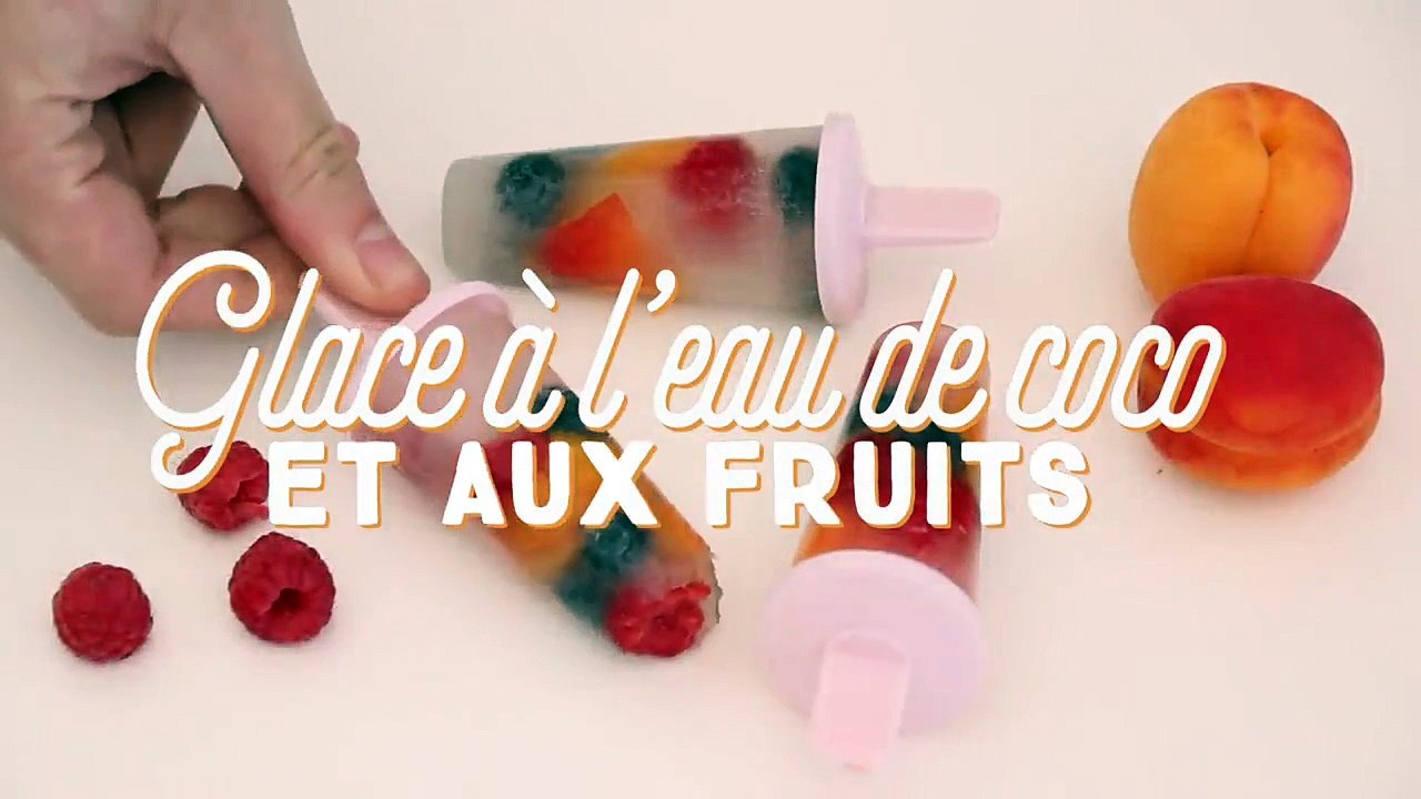 Glace à l'eau de coco et aux fruits
