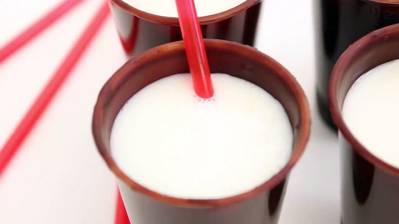 Verres en chocolat