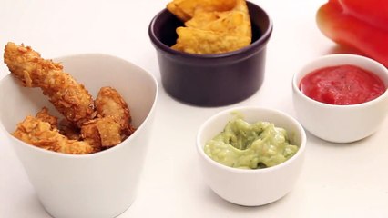 Poulet pané aux tortillas