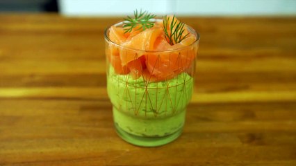 Verrines au saumon rapide