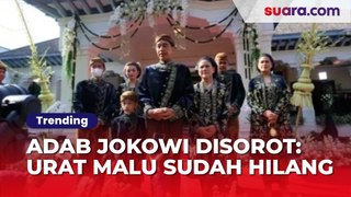 Adab Jokowi Kasih Penghargaan Buat Gibran dan Bobby Nasution Disorot: Urat Malu Sudah Hilang
