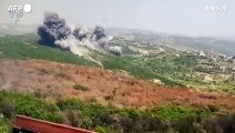 Israele, colpiti obiettivi di Hezbollah nel sud del Libano