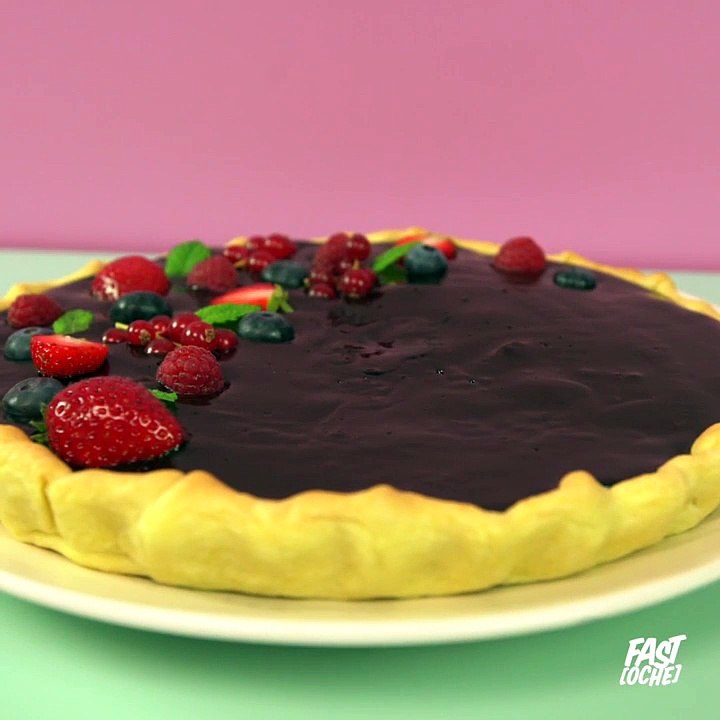 Tarte choco fruits rouges