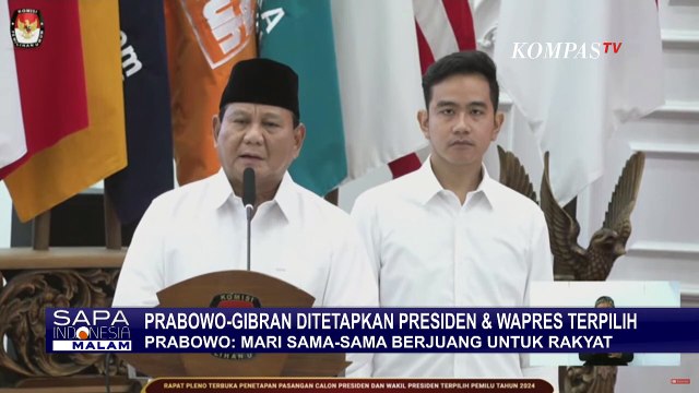 Begini Isi Pidato Prabowo Usai Resmi Jadi Presiden Terpilih