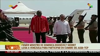 Prime Minister of Dominica, Roosevelt Skerrit arrives in Venezuela