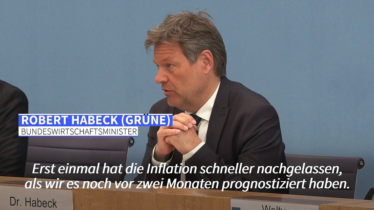 Habeck: Inflation wird unter zwei Prozent sinken