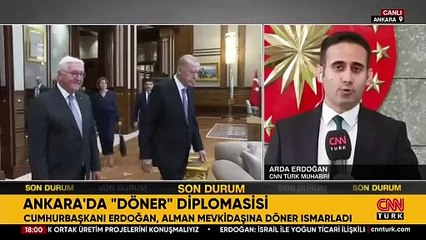 Ankara'da "döner" diplomasisi… Erdoğan, Alman mevkidaşına döner ısmarladı