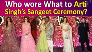 Stars arrive in Glamorous Ensembles for Arti Singh’s Sangeet Ceremony