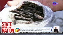 Halos naabong P300,000 cash, dinala sa bangko para ipasuri kung puwedeng mapalitan | SONA