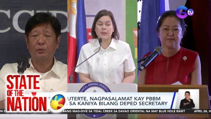 VP Sara Duterte, nagpasalamat kay PBBM sa tiwala sa kaniya bilang DEPED Secretary | SONA
