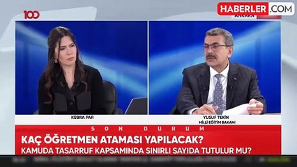 Bakan Tekin: Rakamda uzlaştık, önümüzdeki hafta Kabine toplantısında atama sayısı açıklanabilir