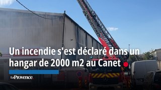 Un incendie s'est déclaré dans un hangar de 2000 m2 au Canet