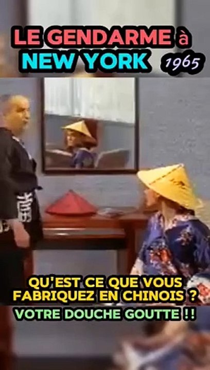 Le Gendarme A New York (scène du chinois) - Louis de Funès