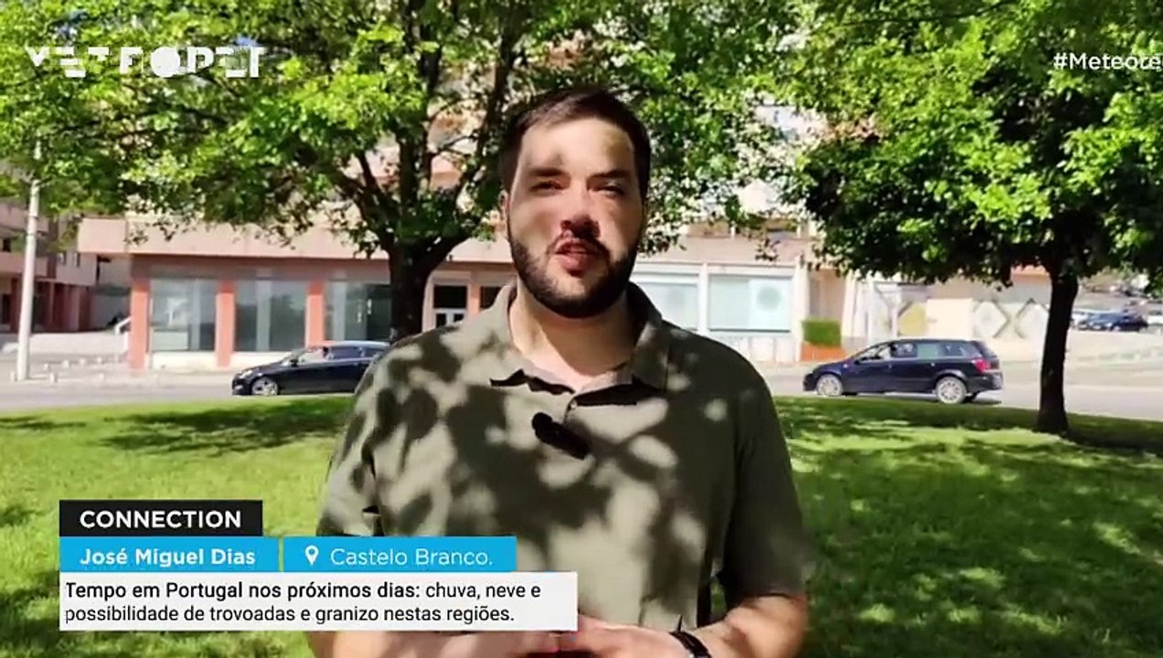 Tempo em Portugal nos próximos dias: chuva, neve e possibilidade de trovoadas e granizo nestas regiões. Saiba quais