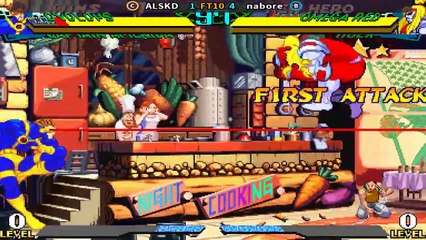 Marvel Super Heroes Vs Street Fighter - ALSKD  Vs Nabore - FT10